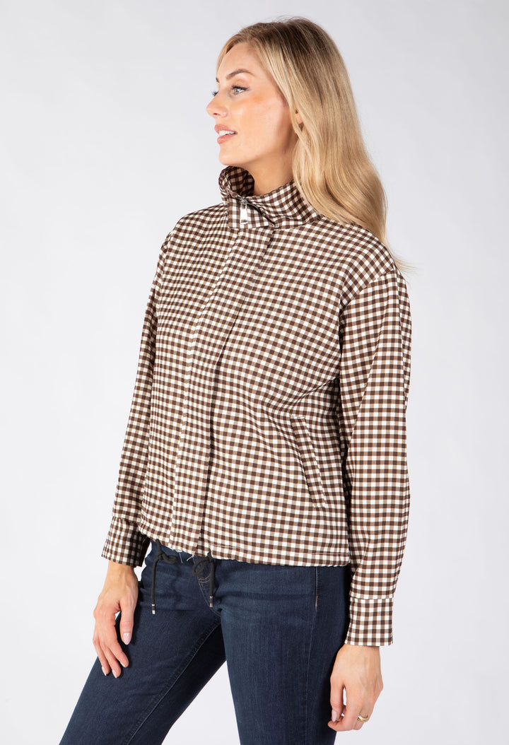 Gingham Bomber Jacket