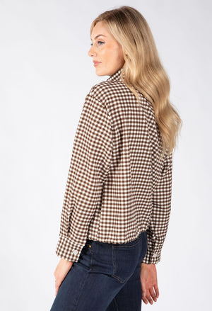 Gingham Bomber Jacket