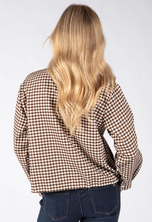 Gingham Bomber Jacket