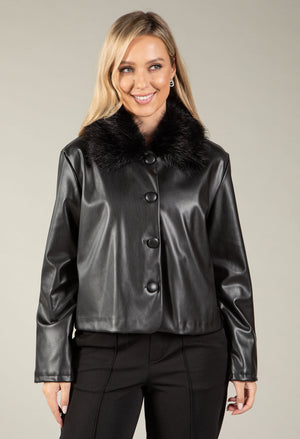 Margot Faux Leather Jacket