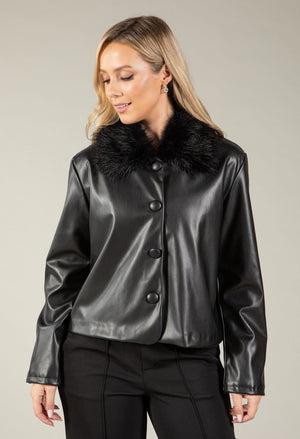 Margot Faux Leather Jacket
