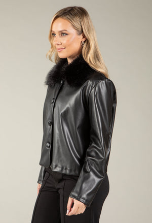 Margot Faux Leather Jacket