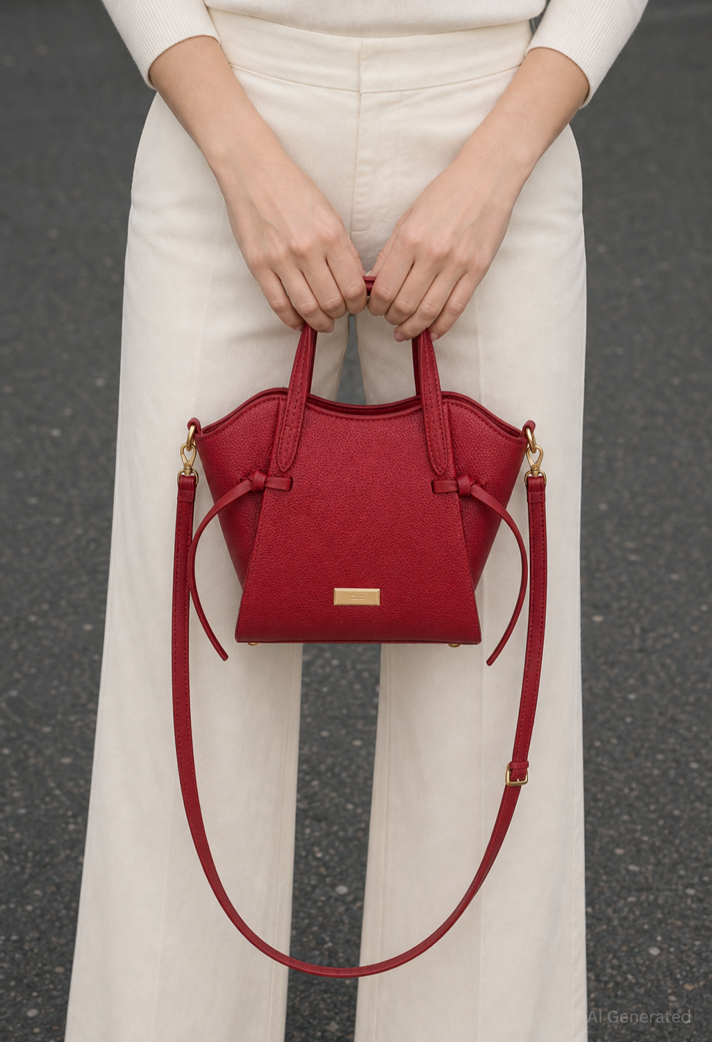 Peony Winged Crossbody Bag
