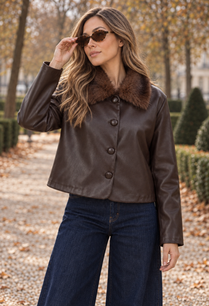 Margot Faux Leather Jacket – Pamela Scott