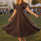 Puff Sleeve Summer Dress