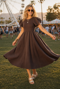 Puff Sleeve Summer Dress