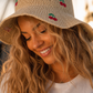 Cherry Detail Straw Hat