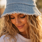 Frayed Denim Hat