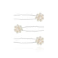 HAPPY EVER AFTER HAIR ACCESSORIES | PEARL FLOWER HAIR PINS