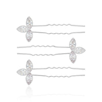 HAPPY EVER AFTER HAIR ACCESSORIES | CRYSTAL LEAF HAIR PINS