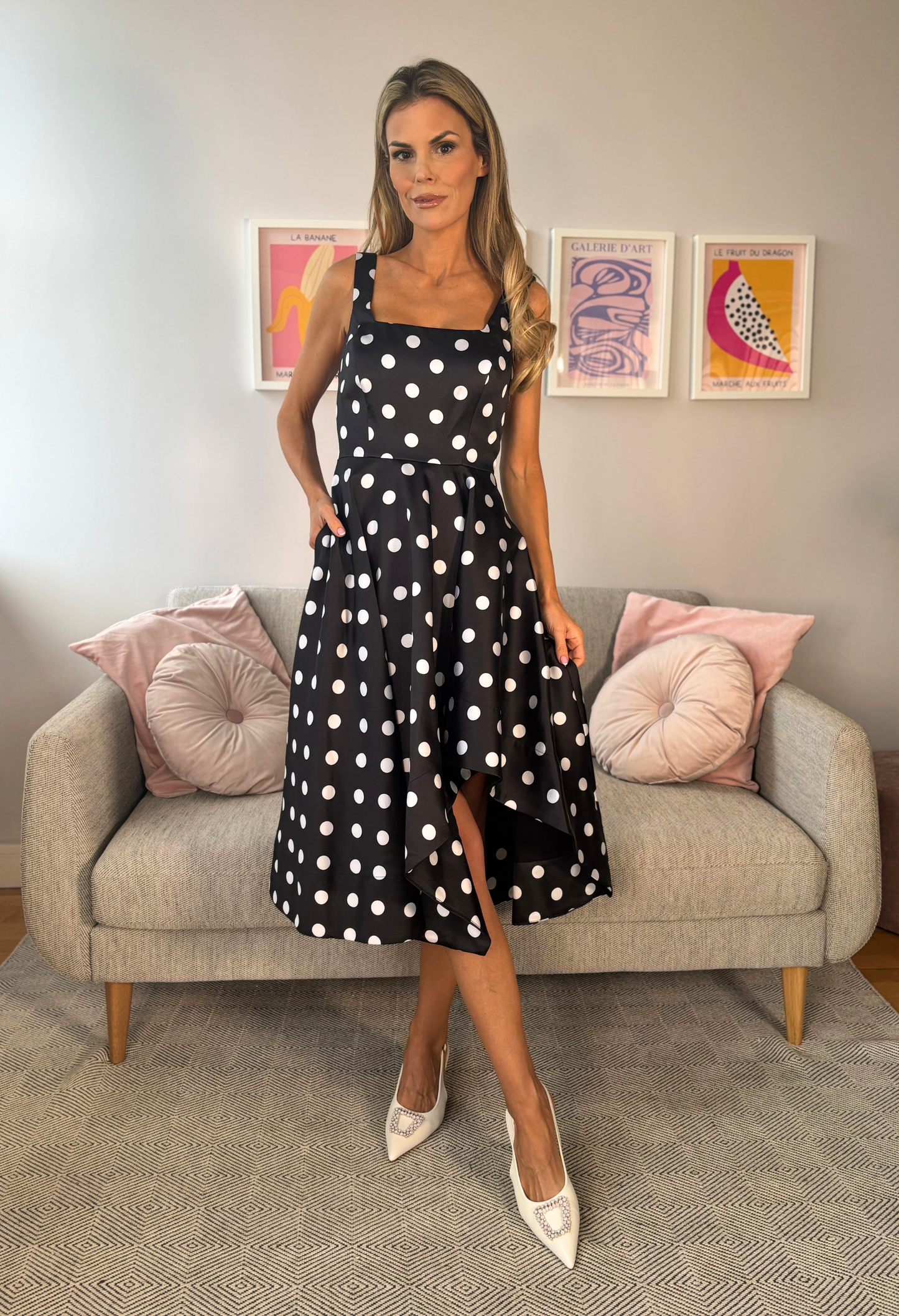 Polka Dot Midi Dress