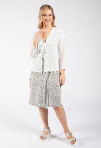Shell Print Wrap Dress
