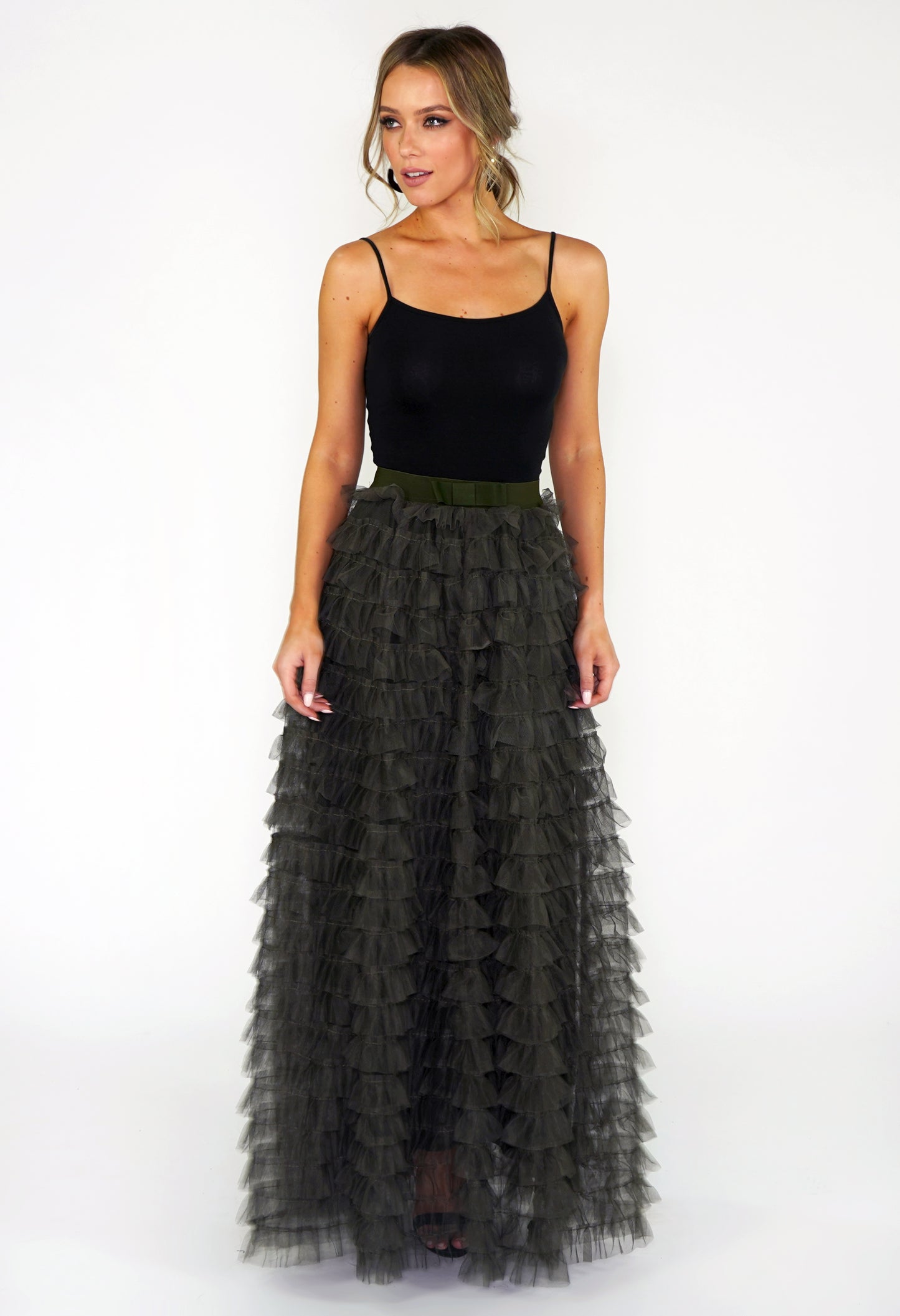 Green Frill Skirt