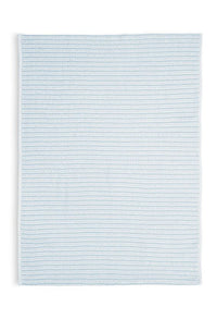 COTTON KNITTED BABY BLANKET | BLUE