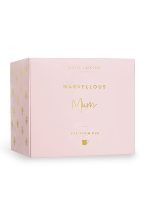 "MARVELLOUS MUM" BOXED PORCELAIN MUG