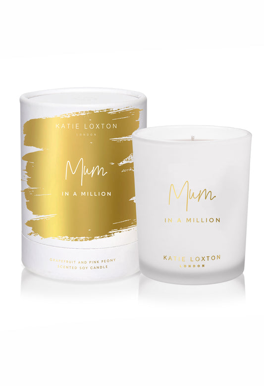 "MUM IN A MILLION" CANDLE | GRAPEFRUIT AND PINK PEONY