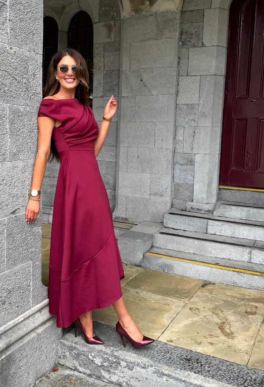 Florie Frill Wrap Maxi Dress