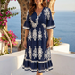Linen Look Midi Dress