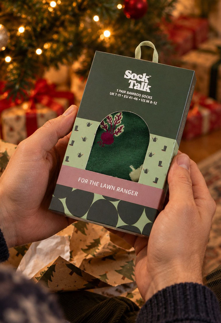 novelty gardening socks for men in gift box