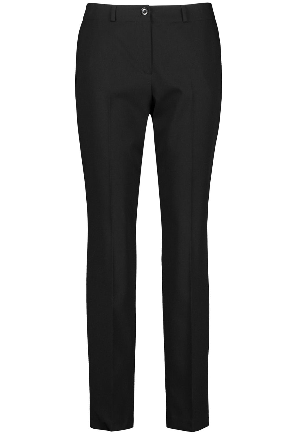Black Trousers with Pressed Pleats