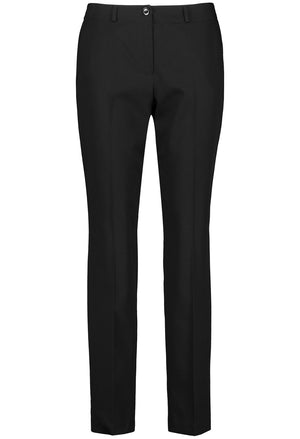 Black Trousers with Pressed Pleats