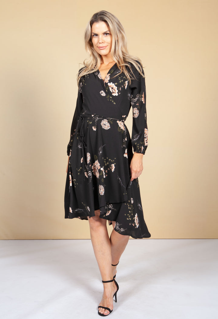 Blossom High-Low Wrap Dress