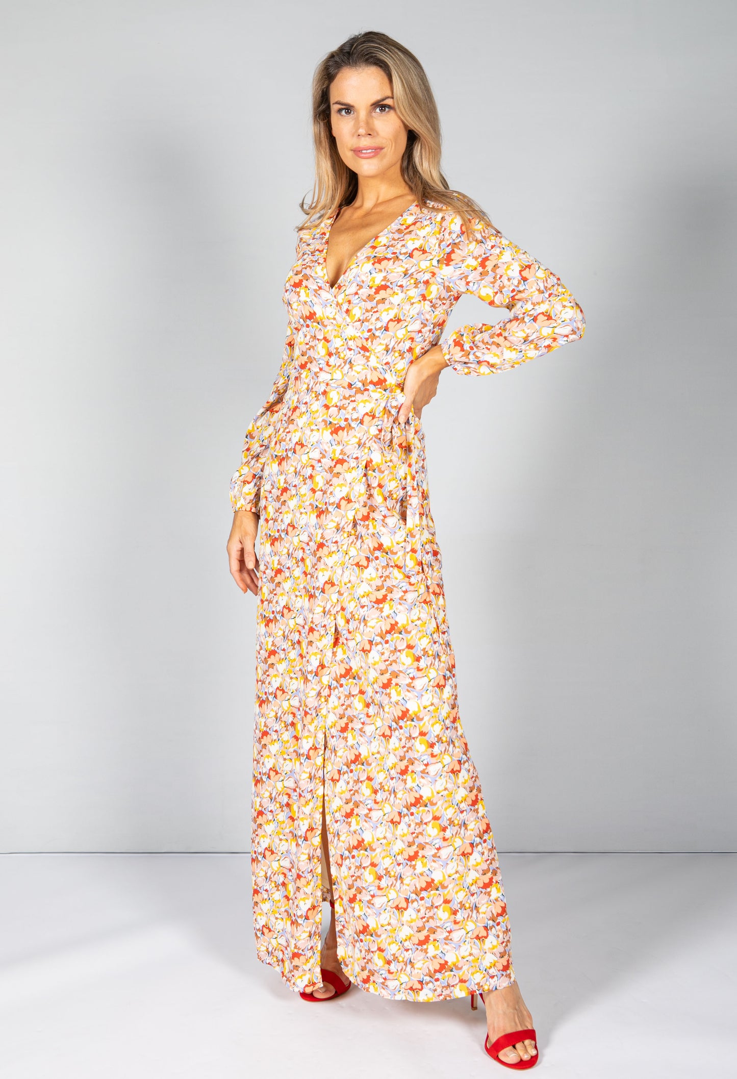 Blossom Maxi Wrap Dress