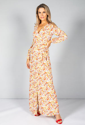 Blossom Maxi Wrap Dress