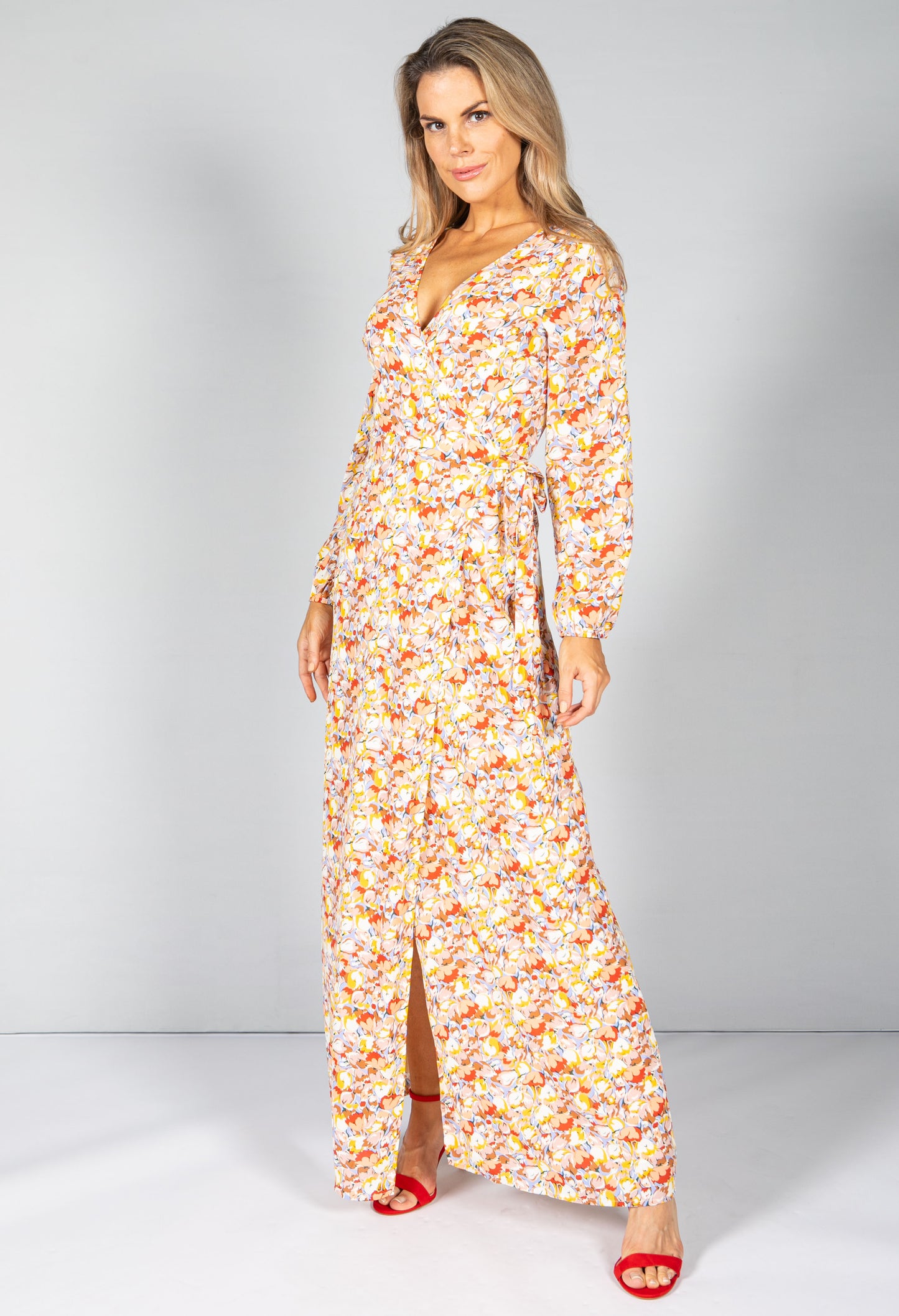 Blossom Maxi Wrap Dress