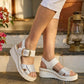 Buckle Detail Wedge Sandal