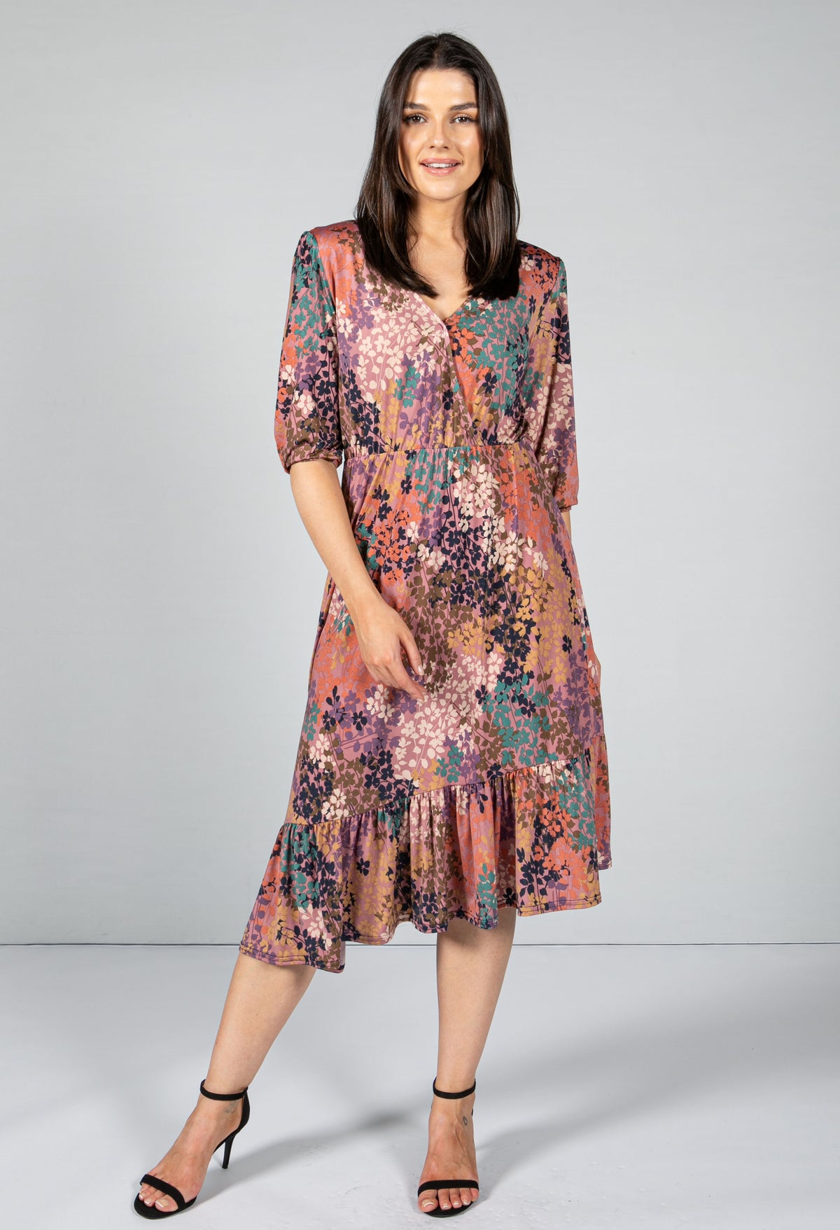 Floral Midi Dress – Pamela Scott