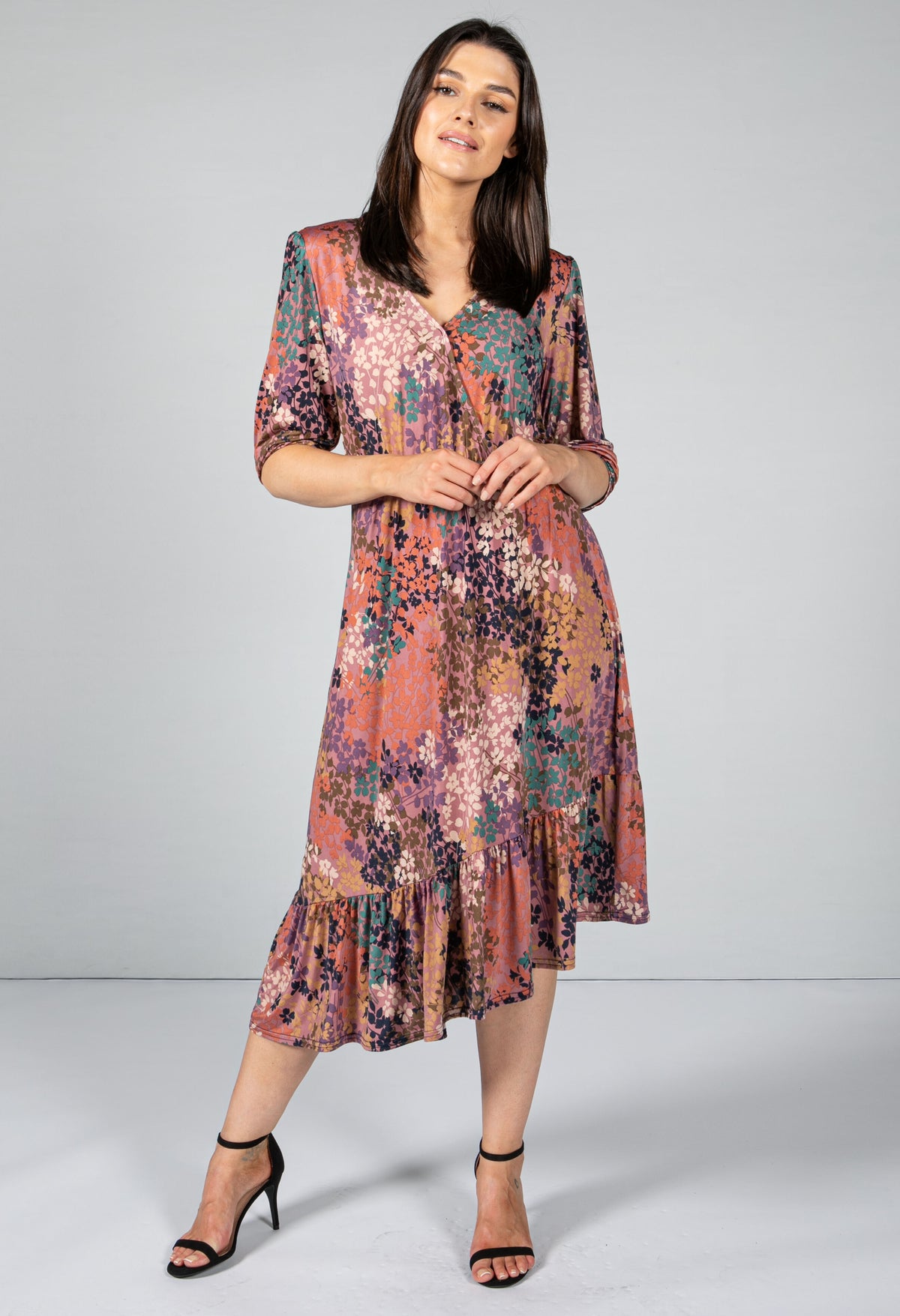 Floral Midi Dress, view 5 – Pamela Scott