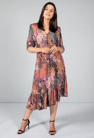 Floral Midi Dress, view 5 – Pamela Scott