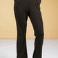 Lurex Blend Fine Knit Wide Leg Trousers in Black