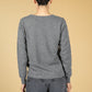 Grey Textured Knitted Pullover