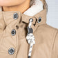 Toasted Beige Faux Fur Lined Raincoat
