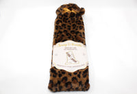 Super Soft Long Hot Water Bottle in Leopard Print