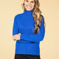 Cashmere Touch Turtleneck Knit In Royal Blue