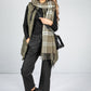 Hounds Tooth Check Scarf in Moss