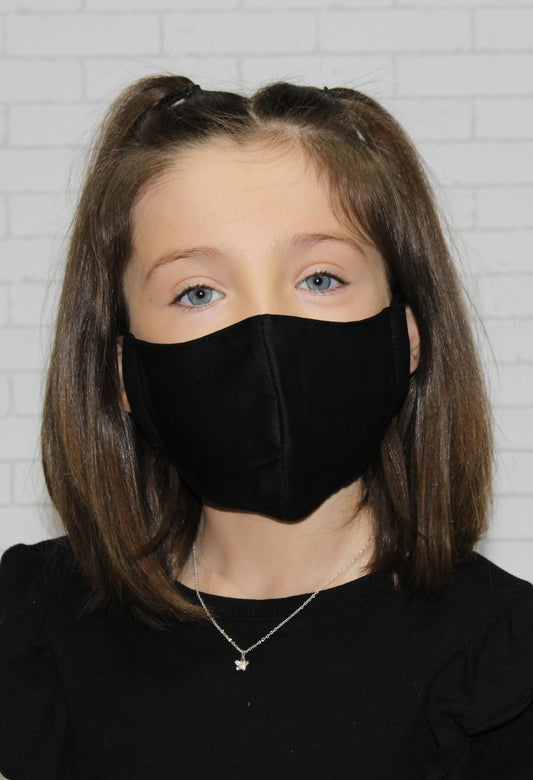 Children's Black Face Mask
