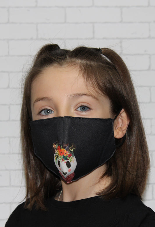 Children's Panda Print Face Mask