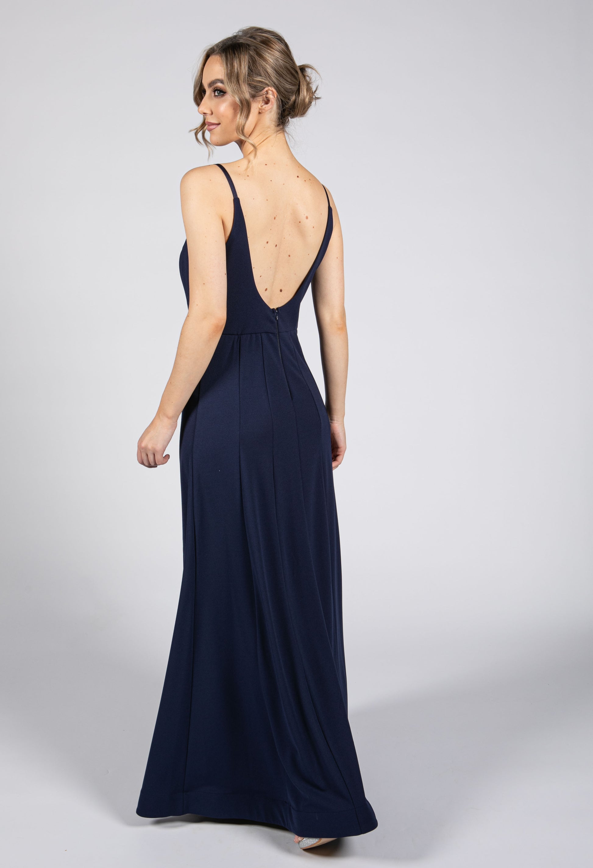 The Trend Room Low Back Navy Dress Pamela Scott1