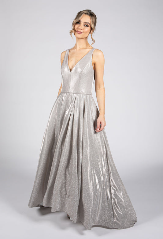 Silver Shimmer Ballgown
