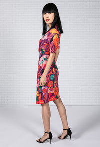 Floral Pop Print Dress