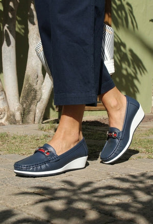 Wedge Laser Cut Loafer