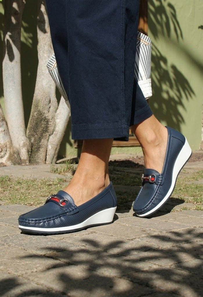 Wedge Laser Cut Loafer