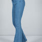 HIGH RISE LOOSE BOOTCUT JEANS WITH BELT