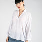 Embroidered Tie Hem Blouse in White