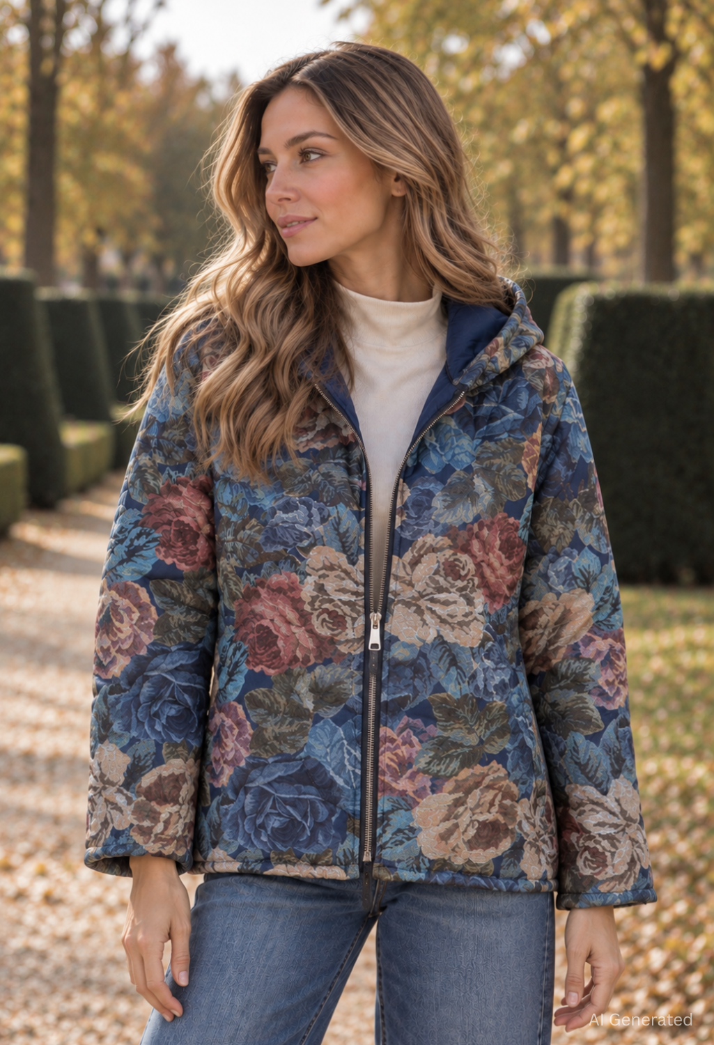 Floral Quilted Jacket – Pamela Scott