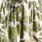 Abstract Leaf Print Skirt